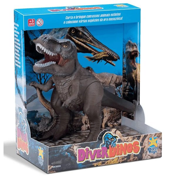 Dinossauro T-REX Articulado Divertoys 8193 - 1