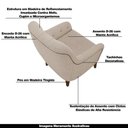 Ver imagem 7 de Kit 2 Poltronas Decorativas Pés em Madeira Petra Linho Cru