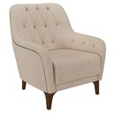 Ver imagem 5 de Kit 2 Poltronas Decorativas Pés em Madeira Petra Linho Cru
