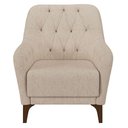 Ver imagem 4 de Kit 2 Poltronas Decorativas Pés em Madeira Petra Linho Cru