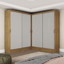 Ver imagem 1 de Closet Casal Duplo Belém 4 Portas 4 Gavetas Carioca Móveis Cinamomo com Off White