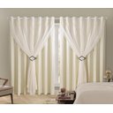 Ver imagem 2 de Cortina Blackout PVC 4,00m X 2,60m Com Voil Palha