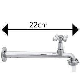 Torneira Longa Comprida Pia Tanque Jardim Cozinha 22cm - 2