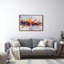 Ver imagem 1 de Quadro Decorativo Paisagem Pintura com 1 Tela Cm ou Cm de Parede para Sala Quarto Hall 60cm X 90cm Com Vidro