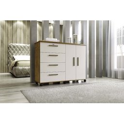 Comoda Sapateira Duda Canela Off White - Moveis Borsari - 1