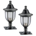 Ver imagem 1 de Kit 2 Balizadores de Jardim Chão Muro 31cm Termoplástico Preto Clássico Modena Dital