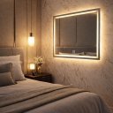 Ver imagem 2 de Espelho de LED Touch Retangular com 3 Cores de Luz 60x80 cm