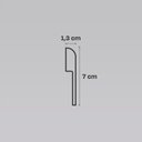 Ver imagem 2 de Kit 6m Linear Rodapé PVC Edge Branco Boleado 27cm x 13mm x 2m Arkhé