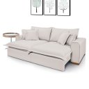 Ver imagem 2 de Sofá Retrátil Reclinável Verona com Molas Ensacadas no Assento Tecido Linho Cru 2,50m