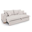 Ver imagem 1 de Sofá Retrátil Reclinável Verona com Molas Ensacadas no Assento Tecido Linho Cru 2,50m