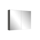 Ver imagem 2 de Armário Espelheira para Banheiro 80cm com 2 Portas de Espelho Aurora