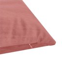 Ver imagem 4 de Kit 2 Capas para Almofada em Veludo Liso Quadrada 60x60 Cor:rose