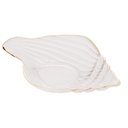 Ver imagem 1 de Bowl de Vidro Concha com Filete Trompete Dourado 20cm X 12cm - Wolff