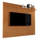 Ver imagem 2 de Painel para Tv até 80 Polegadas Morfeu Ripado 1 Prateleira Nature 680 - Pnr Móveis