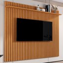 Ver imagem 1 de Painel para Tv até 80 Polegadas Morfeu Ripado 1 Prateleira Nature 680 - Pnr Móveis