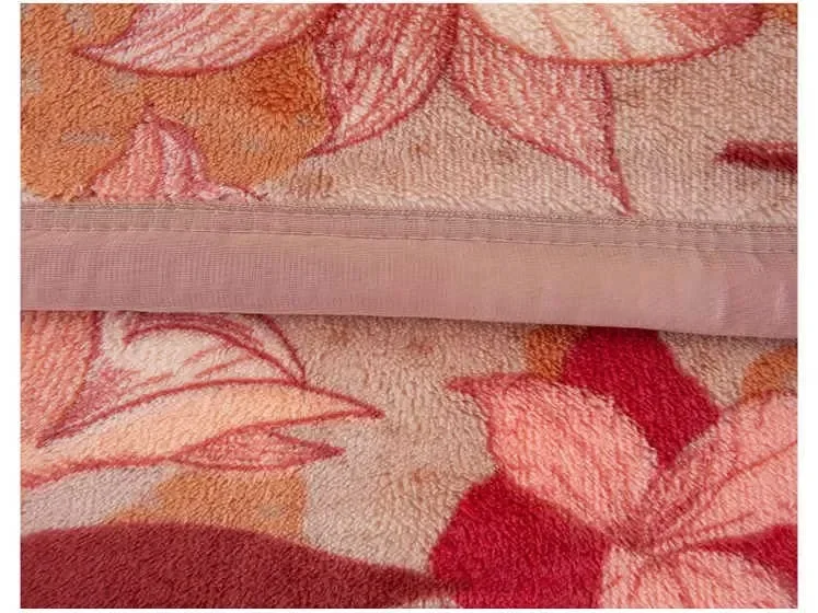 Cobertor Microfibra Soft Casal Dyuri Soft C/ Cinta Loire Bege Jolitex - 2
