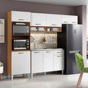 Ver imagem 1 de Cozinha Compacta Atenas com Balcão 120cm sem Tampo Cinamomo Branco Aramóveis