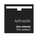 Ver imagem 5 de Spot de sobrepor recuado Quadrado PAR20 Opus Preto