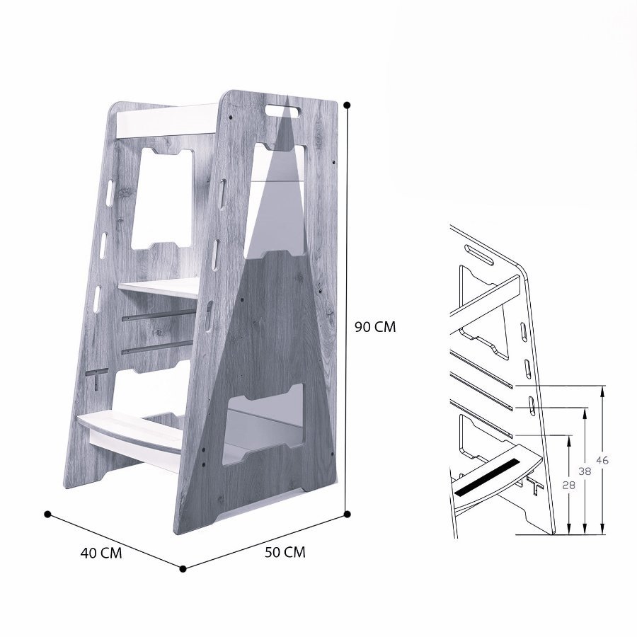 Torre de Aprendizagem Escada Montessori 0 a 6 Anos - 4