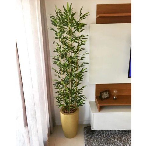 Kit 10 Buques Galhos Folhagem de Bamboo Decorativos Grande 1.5mt