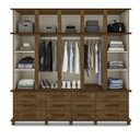 Ver imagem 2 de Guarda Roupa de Casal Bettania com 5 Portas Malbec/Off White - Bela Móveis