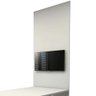 Conjunto Sala de Reunião Mesa 1,80m Cinza Painel para Tv F5 Cor:cinza - 12