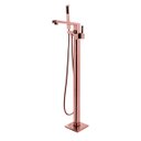 Ver imagem 1 de Misturador Torneira de Piso/banheira Monocomando C/ducha Rosé Gold Capri - Demima