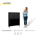 Ver imagem 3 de Cabeceira Cama Box Solteiro Luna 90cm Corano Preto - Desk Design