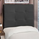 Ver imagem 2 de Cabeceira Cama Box Solteiro Luna 90cm Corano Preto - Desk Design