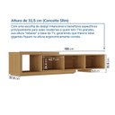 Ver imagem 4 de Rack Extensível Ripado TV 50 Polegadas Planejado 195cm Aruá CabeCasa MadeiraOriginals Marrom Jatobá