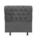 Ver imagem 2 de Cabeceira Estofada Paris 100cm Solteiro para Cama Colchão Box Quarto Linho Cinza - Aurora Line