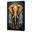 Ver imagem 5 de Quadro Decorativo Canvaspremium Abstrato Animais Elefante Moldura Flutuante Gg