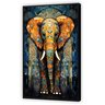Quadro Decorativo Canvaspremium Abstrato Animais Elefante Moldura Flutuante Gg - 5