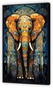 Ver imagem 5 de Quadro Decorativo Canvaspremium Abstrato Animais Elefante Moldura Flutuante Gg