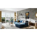 Ver imagem 2 de Quadro Decorativo Canvaspremium Abstrato Animais Elefante Moldura Flutuante Gg