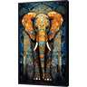 Quadro Decorativo Canvaspremium Abstrato Animais Elefante Moldura Flutuante Gg - 1