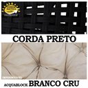 Ver imagem 3 de Balanço Ninho Suspenso + Mola e Mosquetão Corda Náutica Preta Almofada Impermeável Branco