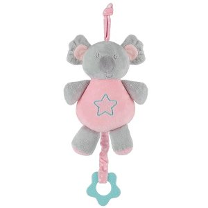Mobile para Berço Brinquedo Musical Pelúcia Safari Coala Buba Menina Menino