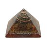Orgonite Pirâmide Pirita e Olho de Tigre (prosperidade) - 1