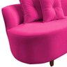 Namoradeira Sofá Feijão Suria Orgânica Veludo Rosa Pink - 6