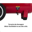 Ver imagem 3 de Compressor de Ar 25 Litros 1,9 Hp 8 Pés 127v - Marca Branco - Vermelho - Bifásica - 60 - 220v