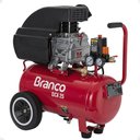 Ver imagem 1 de Compressor de Ar 25 Litros 1,9 Hp 8 Pés 127v - Marca Branco - Vermelho - Bifásica - 60 - 220v