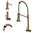 Ver imagem 1 de Torneira Gourmet Flexivel Rosê Gold Parede Cozinha Água Fria