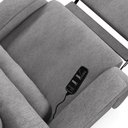 Ver imagem 7 de Poltrona do Papai Sala de Cinema Reclinável Kylie Power Elétrica Massagem USB Linho Cinza G23 Gran B