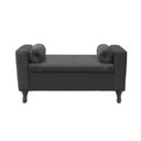 Ver imagem 1 de Recamier Baú Félix 140cm Suede Grafite Dominic Decor Felix