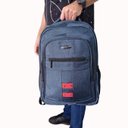 Ver mais imagens de MOCHILA ESCOLAR DE COSTA COM 4 BOLSOS REFORÇADA Cor:Azul
