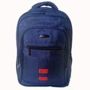 Ver imagem 1 de MOCHILA ESCOLAR DE COSTA COM 4 BOLSOS REFORÇADA Cor:Azul