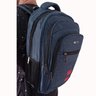 MOCHILA ESCOLAR DE COSTA COM 4 BOLSOS REFORÇADA Cor:Azul - 5