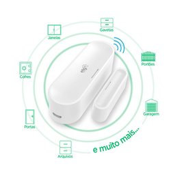 Sensor de Abertura Inteligente, Elg, Shsm501, Alerta Antivandalismo, Wifi, Alexa e Google - 3