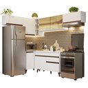 Ver imagem 3 de Armário de Cozinha Completa de Canto 402cm Branco Reims Madesa 04
